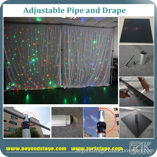 Pipe and Drape for LED Curtain Stands